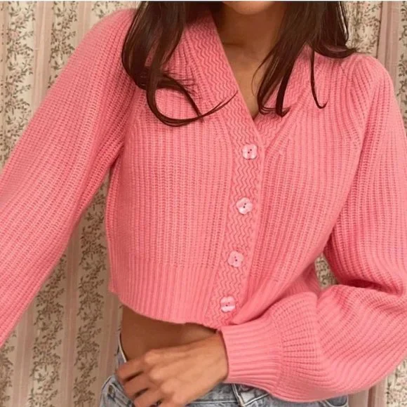 LoveShackFancy Sweaters Loveshackfancy Avignon Cropped